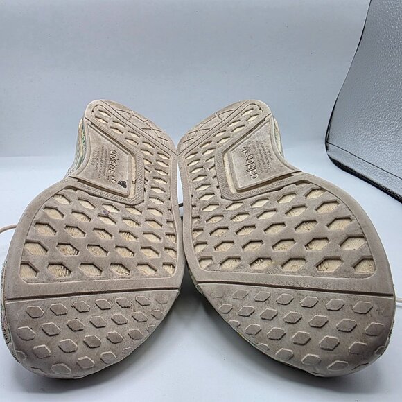 Adidas NMD R1 Girls Size 3 White Floral Athletic Shoes School Walking Outdoors - Picture 11 of 13